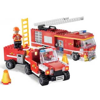 【COGO】消防系列 消防車套裝-3606(益智玩具/兒童玩具//聖誕禮物/交換禮物)