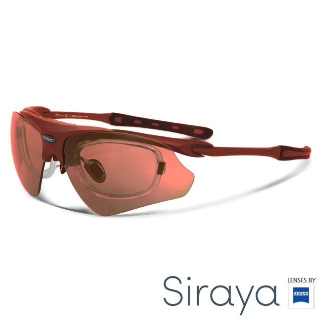 【Siraya】『專業運動』運動太陽眼鏡 紅色鏡片 德國蔡司 DELTA