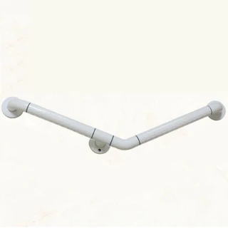 135度 斜臂式扶手 ABS 牙白防滑 浴室扶手(老人小孩 無障礙設施)(IA046)