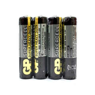 【超霸】GP-超霸-黑-4號超級碳鋅電池4入(GP原廠販售)
