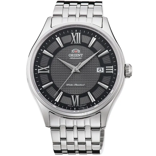 【ORIENT 東方錶】東方錶經典機械鋼帶錶-黑(SAC04003A)