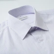 【ROBERTA 諾貝達】台灣製 商務型男 條紋長袖襯衫(澄紫)
