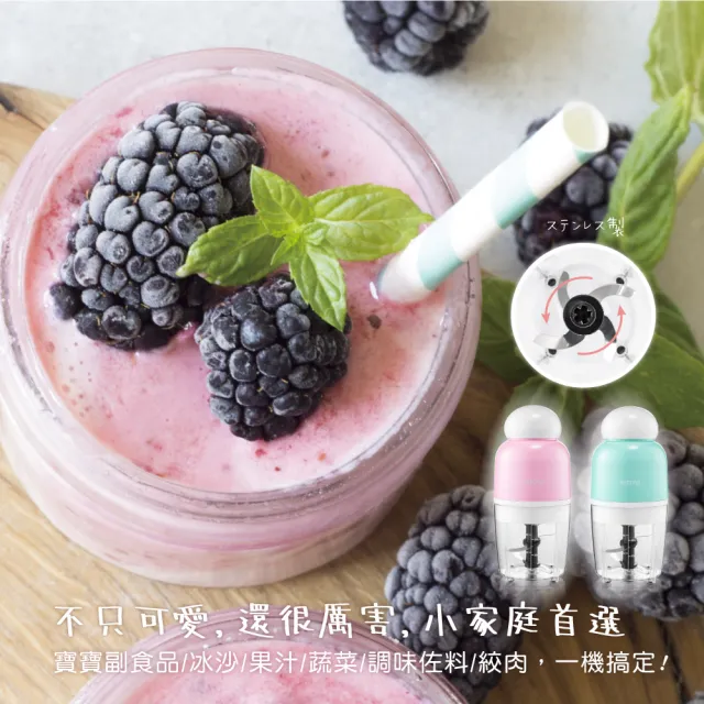 【KINYO】多功能食物調理機(可打冰沙、果汁、寶寶副食品、各式食物 JC03)