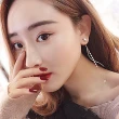 【梨花HaNA】韓國美麗星願小珍珠流蘇曲線耳環