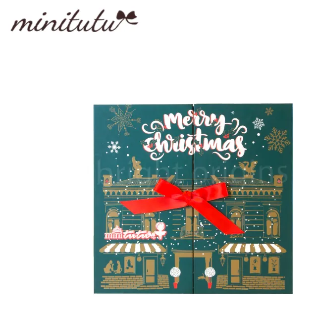 【minitutu】髮飾禮盒(綠色耶誕)