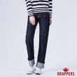 【BRAPPERS】女款 Boy friend系列-中高腰彈性直筒褲(深藍)