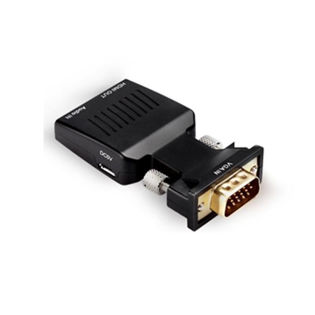 【LineQ】VGA轉HDMI 迷你轉接器(VGA TO HDMI)