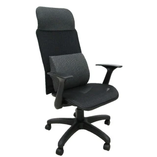 【Z.O.E】奧克斯全網機能辦公椅/3D立體大腰靠(黑灰)