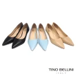 【TINO BELLINI 貝里尼】巴西進口簡約俐落4cmOL低跟鞋VI9050(水藍)