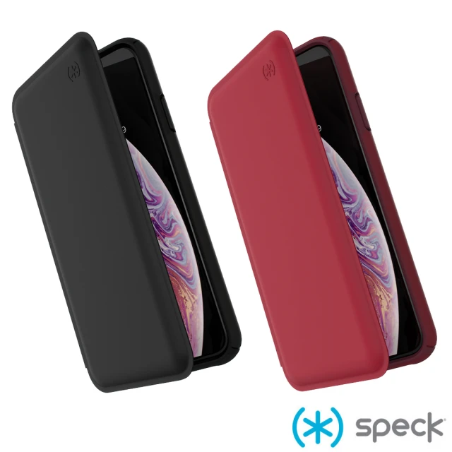 【Speck】iPhone Xs Max Presidio Folio Leather皮質側翻防摔皮套