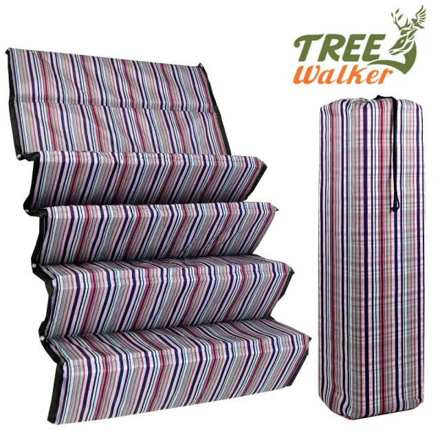 【TreeWalker】露遊趣繽紛加厚折疊睡墊(200x75x1.5cm)
