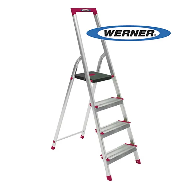 【WERNER】4階 鋁合金大平台家用鋁梯/A字梯(L234R-5)