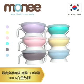 【韓國monee】100%白金矽膠寶寶智慧矽膠碗/6色