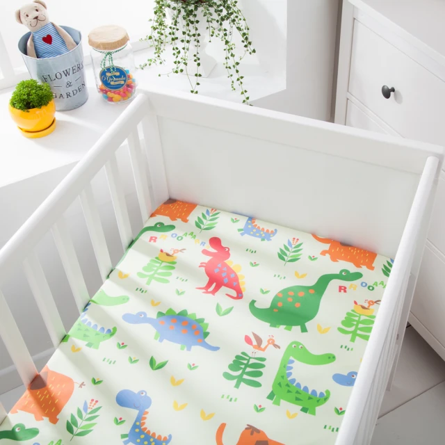 【BOREII】全新二代-防水透氣純棉嬰兒床單-二款花色(防水墊 尿布墊 防尿墊 嬰兒床單 床包)