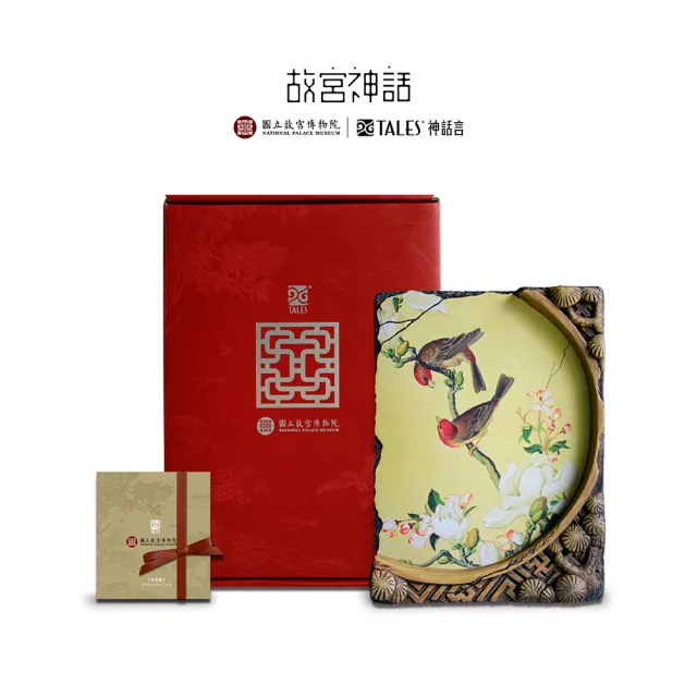 【TALES 神話言】故宮窗櫺-仙萼長春-岩飾(文創 藝術 創新 擺件 禮物)