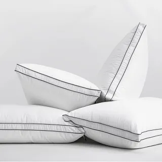 【ALAI寢飾工場】超值四入裝 五星級科技可水洗羽絲絨枕(加碼贈送枕套)
