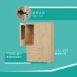 【IHouse】米特 木心板緩衝四門三抽衣櫃-4x7尺(附鏡)