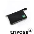 【tripose】漫遊系列岩紋簡約微旅萬用零錢包(黑)