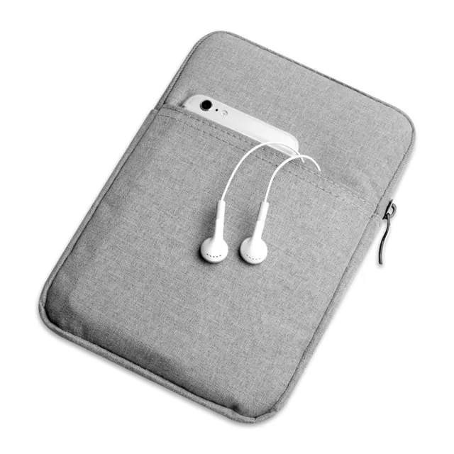 【Sunday Life】iPad mini 1/2/3/4/5/6 簡約主義防刮保護收納內膽包(淺灰色)