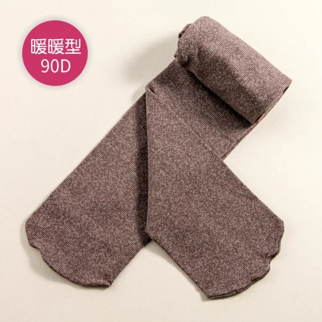 【公主童襪】90D咖啡色超細纖維花紗款兒童褲襪（0-12歲）- 3歲以下止滑