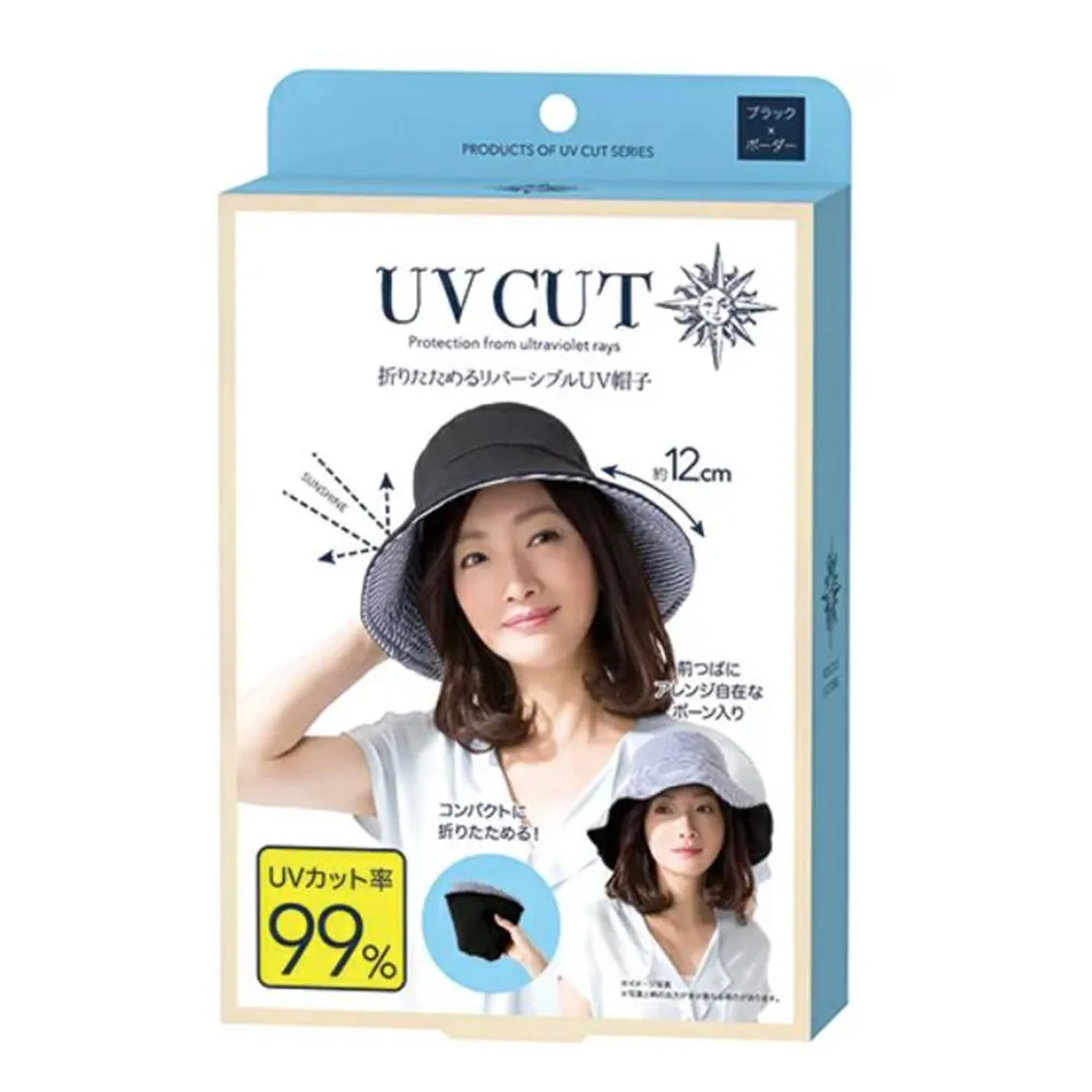 【日本Needs Labo】雙面使用高效遮陽帽 一入(抗UV 防曬帽 小顏帽)