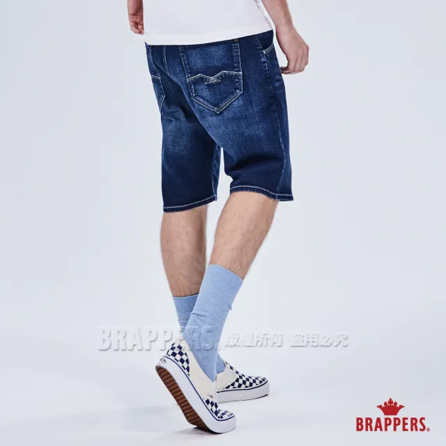 【BRAPPERS】男款 HM-中腰系列-彈性五分褲(藍)