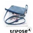 【tripose】漫遊系列岩紋簡約微旅手拿/側肩包(淺藍)