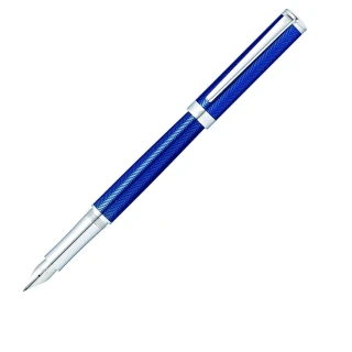【SHEAFFER】王者系列山脊紋半透藍亮漆鋼筆(E0924353)