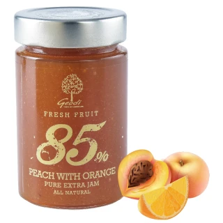 【Geodi希臘】水蜜桃柳橙果醬250g(85%含果量)