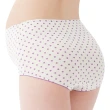 【Gennies 奇妮】2件組*輕薄透氣孕婦高腰內褲(粉/紫色點點)