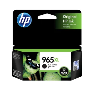 【HP 惠普】HP 965XL 高列印量 黑色 墨水匣(3JA84AA)