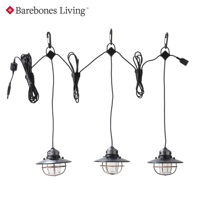【Barebones】串連垂吊營燈Edison String Lights LIV-265(營燈、燈具、USB充電、照明設備)