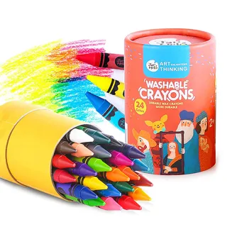 【JarMelo 原創美玩】可水洗蠟筆24色