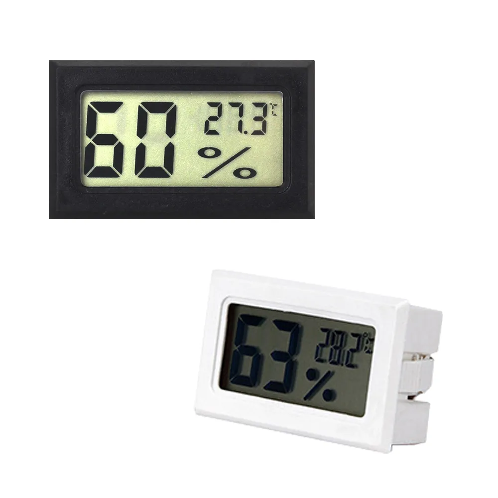 高準度嵌入式電子溫濕度測量計-1入(黑白兩色可選)