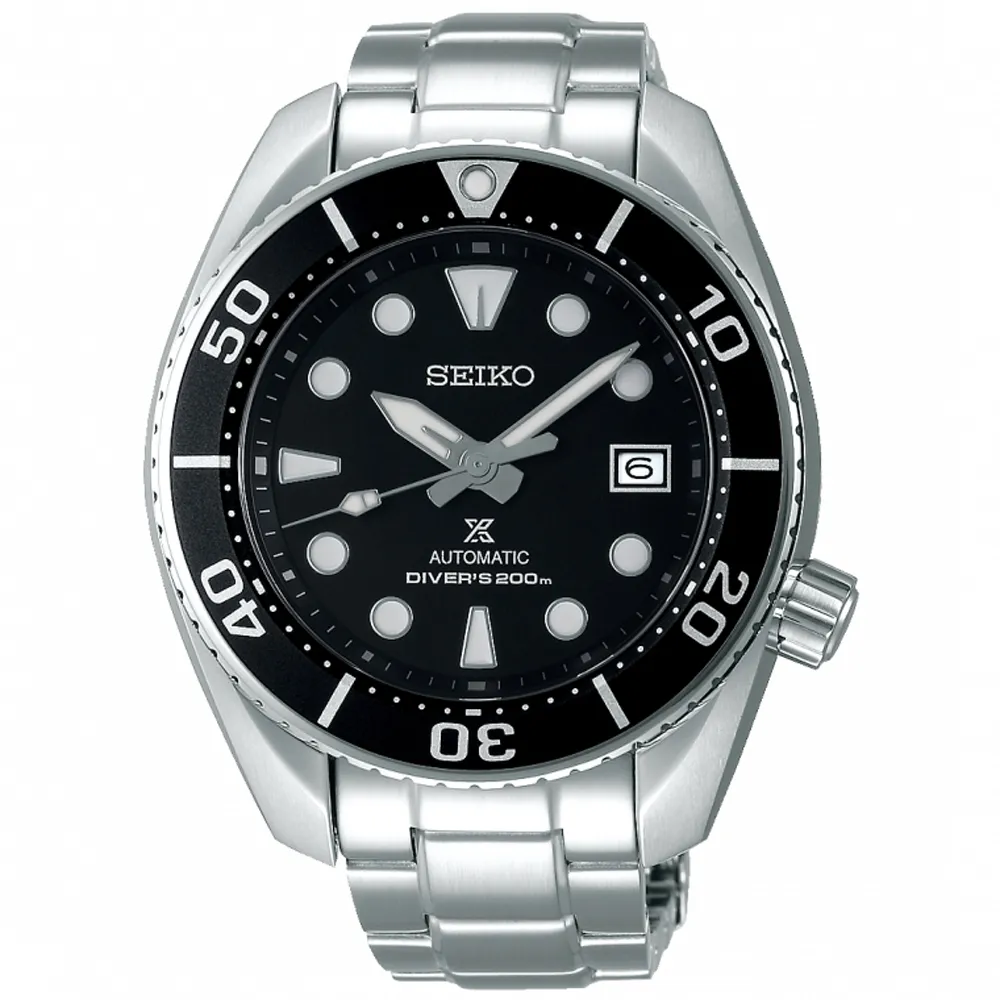 【SEIKO 精工】Prospex 廣告款相撲錶潛水機械錶-黑(6R35-00A0D/SPB101J1 黑)