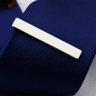 【拉福】領帶夾窄版領帶夾窄領夾光面(4cm)