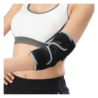 【菁炭元素】竹炭可調適透氣舒適活動護肘(一件組)