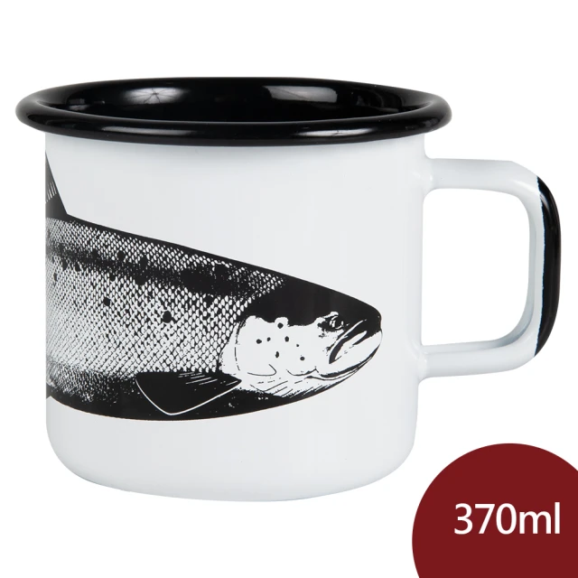 【Muurla】北歐馬克杯 琺瑯杯 水杯 鮭魚 370ml