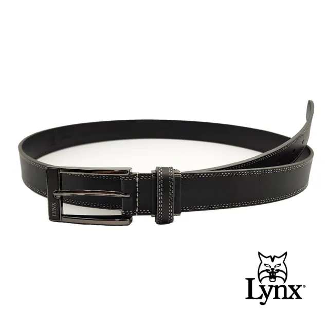 【Lynx】進口素面紋窄版休閒皮帶(窄版休閒皮帶)