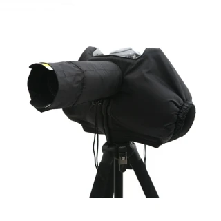 【MATIN】防水單眼相機雨衣海棉隔音罩M-6398(防寒保暖單反防塵罩 雙袖防風罩 相機防雨套  含口袋)