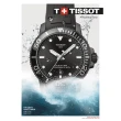 【TISSOT 天梭】水鬼 Seastar 海洋之星陶瓷潛水機械錶-PVD/43mm 送行動電源(T1204073705100)