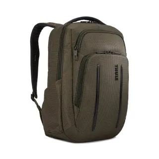 【Thule 都樂】Crossover 2 Backpack 20L 跨界後背包(軍綠/適用 13 吋筆電)