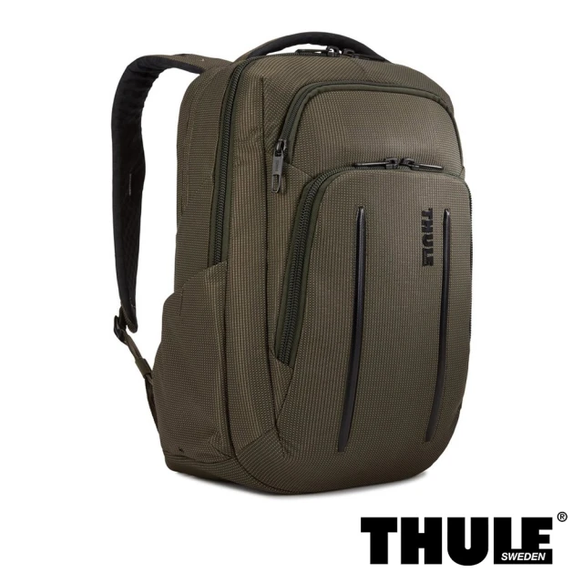 【Thule 都樂】Crossover 2 Backpack 20L 跨界後背包(軍綠/適用 13 吋筆電)