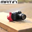 【MATIN】單眼相機手腕帶M-7371酒紅(頭層羊皮大號腕帶 大型手帶)