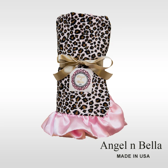 【Angel n Bella】頂級花苞攜帶毯 禮盒裝(粉紅豹紋)