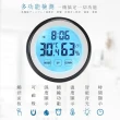 【Beroso 倍麗森】觸控智慧型多功能溫濕度計-兩色可選(時鐘 寶寶房 開學 雨天 潮濕 電子鐘)