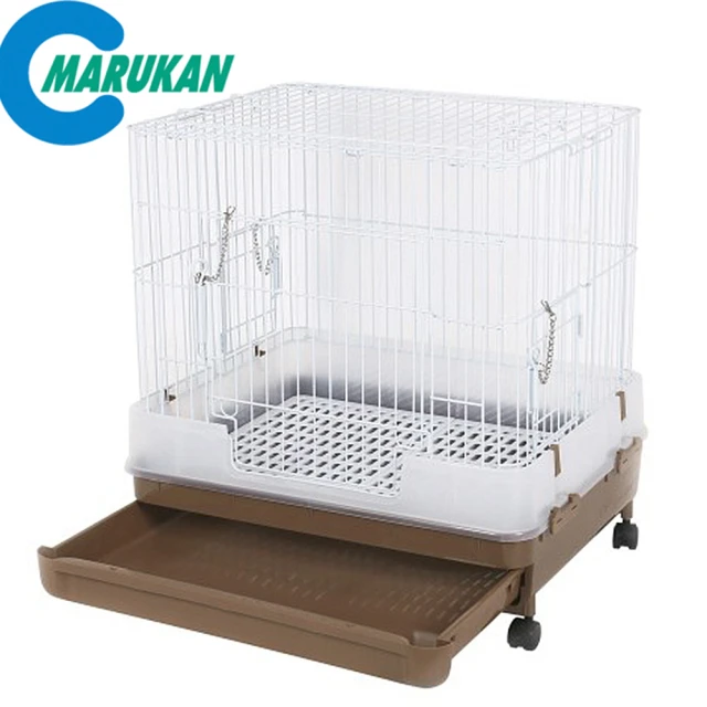【Marukan】抽屜式精緻兔籠-咖啡(MR-996)