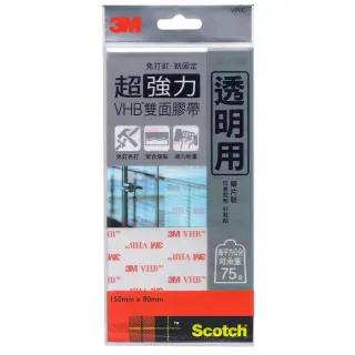 【3M】Scotch VHB超強力雙面膠帶-透明 VP06