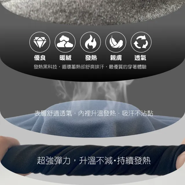 【MI MI LEO】3件組-韓版刷毛保暖衣發熱衣(#發熱衣#保暖衣#刷毛#冬季保暖)