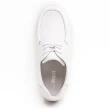 【W&M】皮質氣墊彈力綁帶護士鞋 女鞋(白)